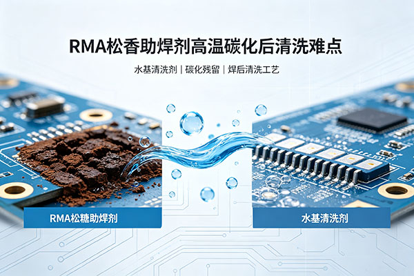 水基清洗剂清洗 RMA 松香助焊剂高温烘烤后碳化干结难清洗 FAQ 水基清洗剂清洗 RMA 松香助焊剂高温烘烤后碳化干结难清洗 FAQ